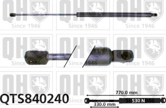 QUINTON HAZELL QTS840240 Baklukedemper