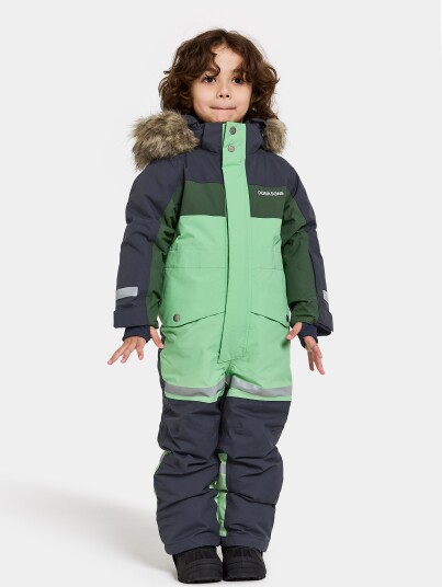 Didriksons Bjärven Vinterdress Dusty Lime 80