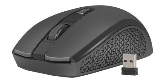 Natec Jay 2 - mouse - 2.4 GHz - black - Mus - Optisk - 4 - Svart