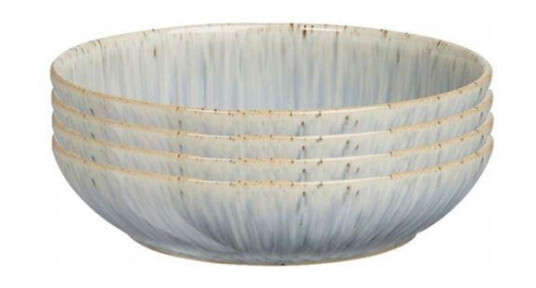 Denby - Halo Speckle pastatallerken 22 cm 4 stk