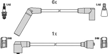 Tennplugg kabelsett HITACHI 134338