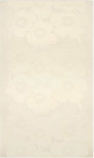 Marimekko Unikko Jacqaurd Duk 140x250 Cm Off White Hvit