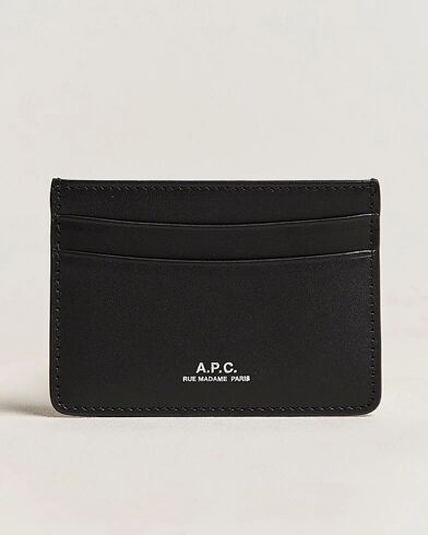 A.P.C. Calf Leather Card Holder Black A.P.C. Calf Leather Card Holder Black