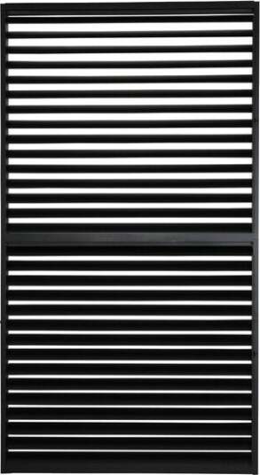 Krifon Lamellvegg stavern 123 sort 123x218cm