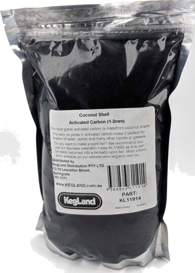 Kegland Activated carbon 500g aktivt kull 1 2 mm