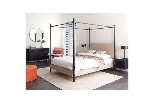Himmelseng Dannemois Taupe svart 140x200 cm