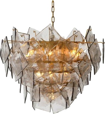 Biltmore lysekrone antikk messing