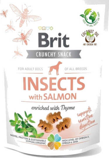 Brit Care Crunchy Hundesnacks med Laks og Insekter 200 g