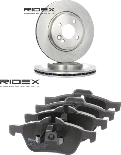 RIDEX 3405B0183 Bremseskiver og -klosser