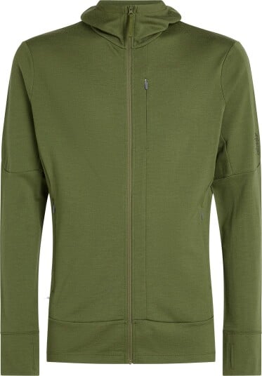Icebreaker Men"s Merino 260 Quantum Long Sleeve Zip Hoodie Sphagnum M Icebreaker Men"s Merino 260 Quantum Long Sleeve Zip Hoodie Sphagnum M