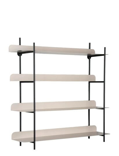 Leitmotiv Wall Rack Reina Cuatro Black H60CM Leitmotiv Wall Rack Reina Cuatro Black H60CM