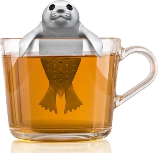 Winkee Tefilter Baby Seal Tea Infuser White H6CM Winkee Tefilter Baby Seal Tea Infuser White H6CM