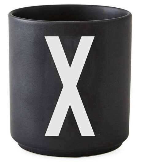 Design Letters kopp svart X