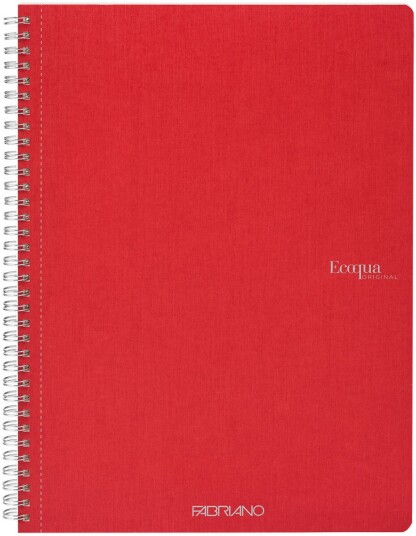 Notatbok EcoQua Original Spiral A4 Linjert Rød Notatbok EcoQua Original Spiral A4 Linjert Rød