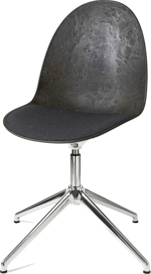 Mater Eternity Svingbar Spisestol i Aluminium med Trukket Sete 198 Grå