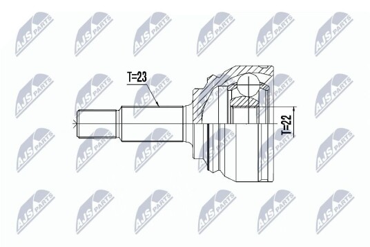 Nty Drivknute drivaksel NTY NPZ RE 055