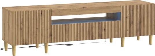 vidaXL LED TV skap Artisan eik Konstruert tre