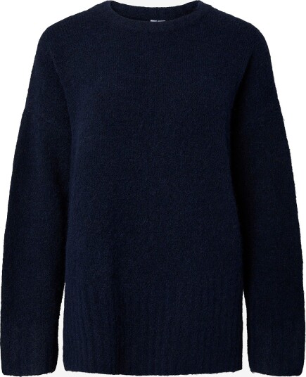 pieces   Genser Pctina Ls O Neck Knit   Blå