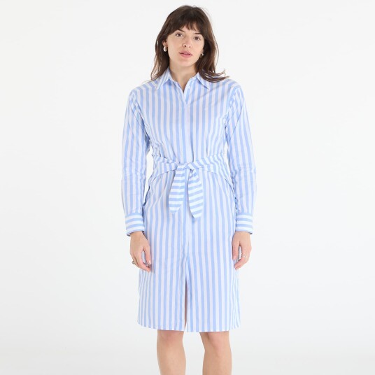 Calvin Klein Jeans Yarndye Cotton Poplin Shirtdress Blue M