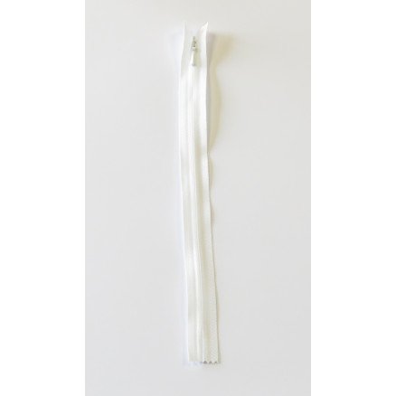 YKK Usynlig Glidelås Fast Hvit 4mm 15cm YKK Usynlig Glidelås Fast Hvit 4mm 15cm