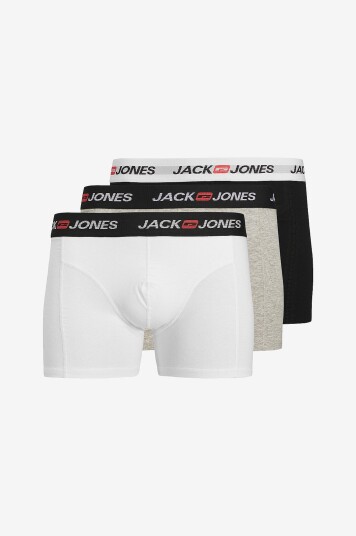 Jack & Jones Boksershorts jacCorp Old Logo Trunks 3 pakning Grå