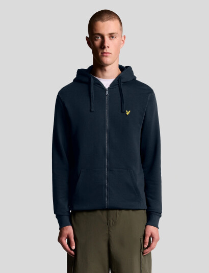 Lyle & Scott Zip Through Hoodie - Navy - XS