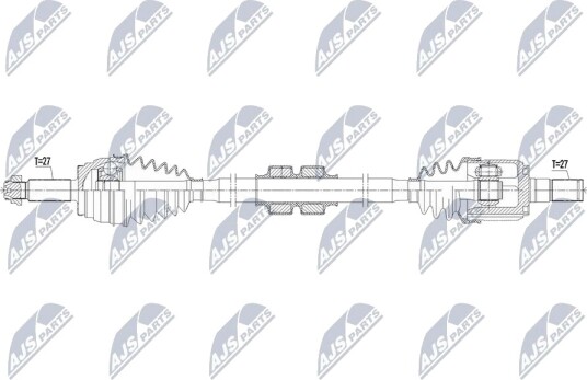 NTY NPW-HY-634 Drivaksel