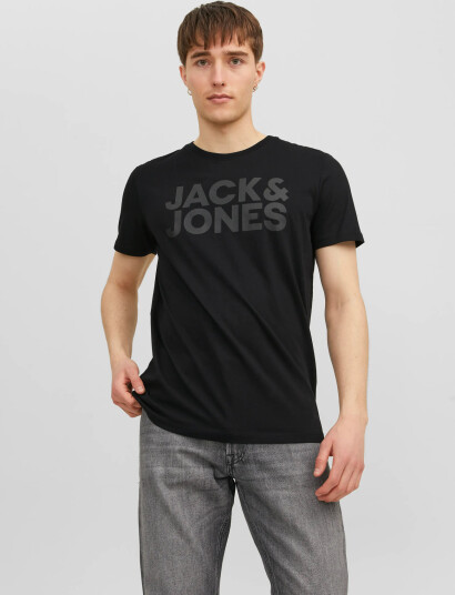 Jack & Jones Jjecorp Logo Tee Ss O-Neck Noos - Black - XXL