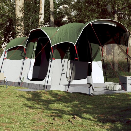 Tunneltelt for camping 8 personer grønn vanntett Tunneltelt for camping 8 personer grønn vanntett