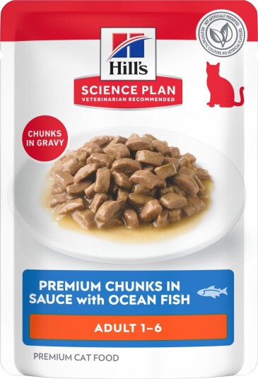 Hill'S Science Plan Adult Våtfôr Til Voksne Katter Havfisk 12 X 85 G