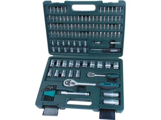 Brüder Mannesmann Topnøglesæt Metrisk 1/4 (6,3 Mm), 1/2 (12,5 Mm) 115-Delars M98415 Brüder Mannesmann Topnøglesæt Metrisk 1/4 (6,3 Mm), 1/2 (12,5 Mm) 115-Delars M98415