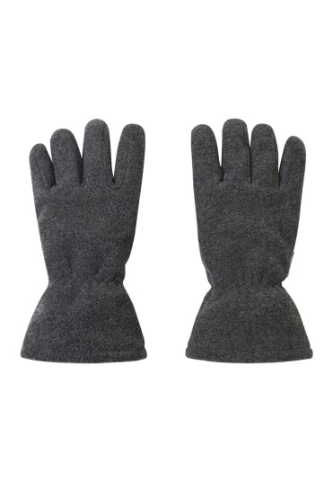 Reima Fleece Gloves, Varmin Black Melange 5/6