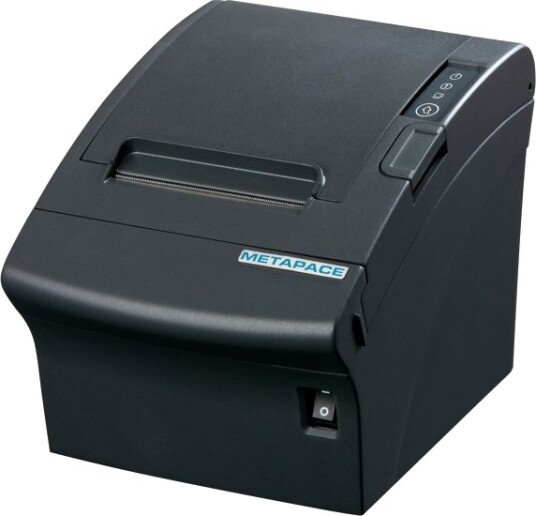 Metapace T-3Iii, Kutter, Usb, Sett (Usb), Svart Kvitteringsskriver, Direkte Termisk, Oppløsnin 7 Punkter/Mm (180 Dpi), Mediebredde (Maks.): 80 Mm, Utskriftsbredde (Maks.): 72 Mm , Hastighet (Maks .): 300 Mm/Sek., Kutter, Mekanisk Sensor, Tilkoblin