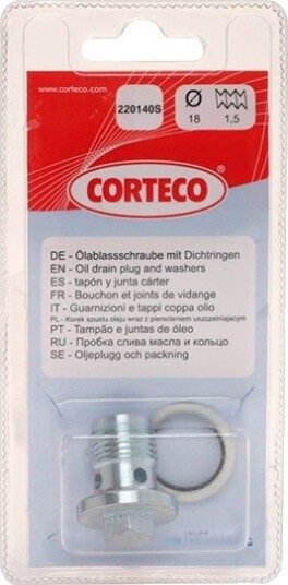 Påfyllingsplugg bunnpanne CORTECO 220140S Påfyllingsplugg bunnpanne CORTECO 220140S
