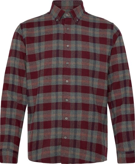 Bruun & Stengade Bs Letsie Casual Modern Fit Shirt   WINE   L