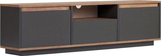 Domar TV-benk 160 cm - Antrasitt, Atlantic pine