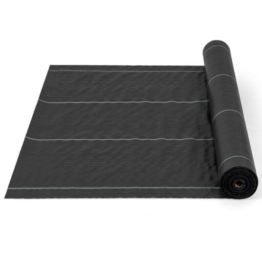 Ugrasbekjempende fleece 50m² hagefleece mot ugress ugressfilm PP svart 50 x 1m-100 g/m² Ugrasbekjempende fleece 50m² hagefleece mot ugress ugressfilm PP svart 50 x 1m-100 g/m²