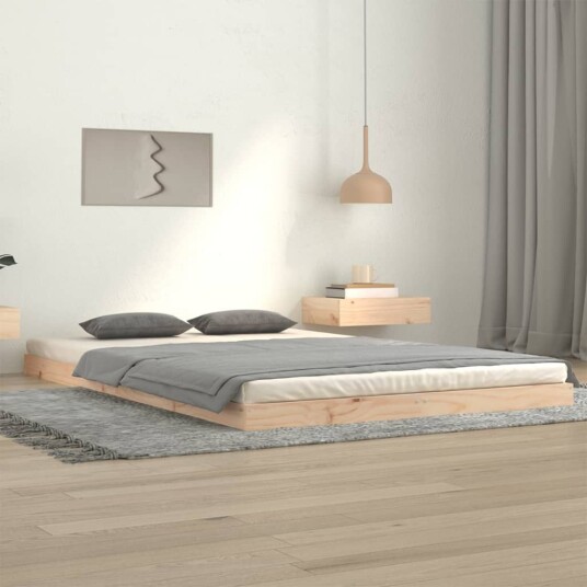 vidaXL Sengeramme 120x200 cm heltre furu 8720845639747