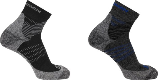 Salomon X Ultra Access Quarter 2 Pack Merinoull Tursokker Grå 45 47