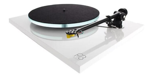 Rega Planar 3 platespiller, Exact, hvit Spesialversjon Exact pickup, RB330 arm