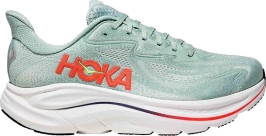 Hoka Men's Clifton 10 Sage/Neon Flame 46