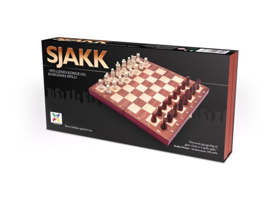 Sjakksett i tre 30x30 Sjakksett i tre 30x30