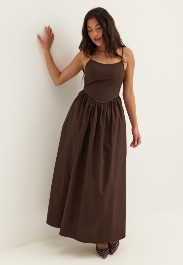 Only Onllikara Strap Waist Long Dress