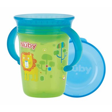 Nûby 360 ° Tritan drikkekopp WONDER CUP 240 ml i grønt