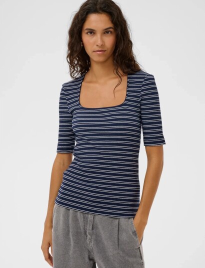 Soaked Slsimone Striped Tee Multi/patterned L