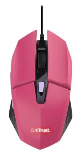 Trust GXT 109P Felox RGB Gamingmus Kablet Rosa med 6400 DPI Trust GXT 109P Felox RGB Gamingmus Kablet Rosa med 6400 DPI