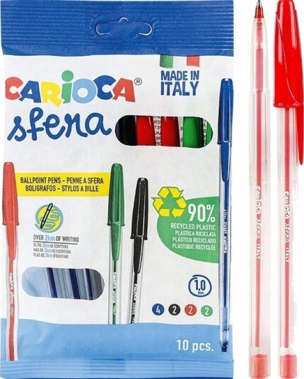 Carioca Kulepenner Sfera, 10 Farger Carioca Kulepenner Sfera, 10 Farger
