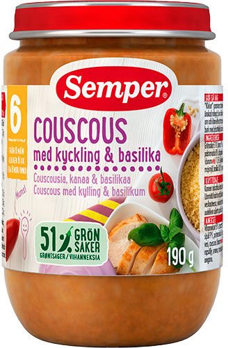 Semper Couscous med kylling fra 6 mnd. - 190 g