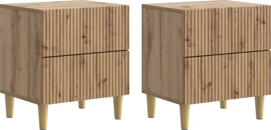  Nattbordskap 2 pcs Artisan eik 43 x 34,5 x 48 cm Konstruert tre