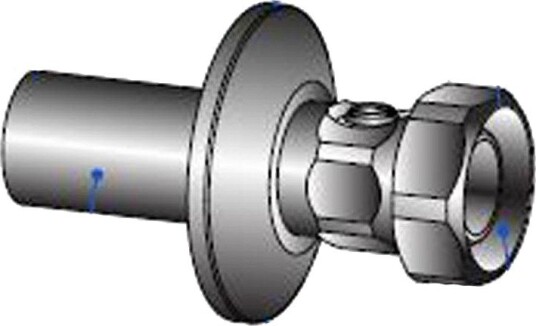 Georg Fischer 8253266 Blandebatteristolpe 15 mm, Dekkplate Og Avstenging